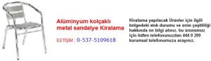 alüminyum kolçaklı metal sandalye kiralama