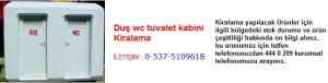 duş wc tuvalet kabini kiralama