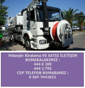 en ucuz vidanjör kiralama