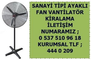ucuz vantilatör kiralama