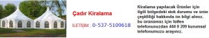 çadır kiralama